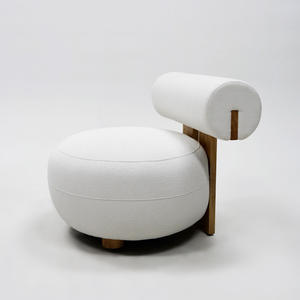 Cream <b>Single</b> <b>Sofa</b> <b>Chair</b> Modern Internet Celebrity Lazy <b>Sofa</b> Living Room Bedroom Simple Lamb Velvet Leisure Style Loop Pile <b>Chair</b> - Product Image 5