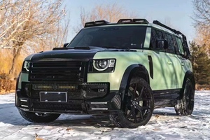 Kit de Conversión de Carrocería Compatible con <span class=keywords><strong>Land</strong></span> <span class=keywords><strong>Rover</strong></span> Defender 2020 - Conjunto de Parachoques Delantero y Trasero Estilo Lumma con Rejilla - Product Image 4