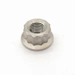 Gr5 Titanium 12 point flange nut M10