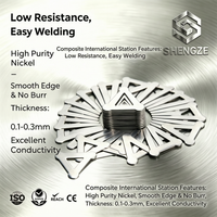 Bandes de nickel pur Shengze avec languettes de soudure faciles à assembler pour connexion de batterie et accessoires de feuilles de nickel pour cellules 21700