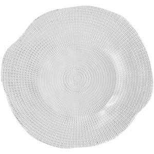 Assiettes de service élégantes en verre personnalisées en usine, assiettes à salade, plats pour légumes et fruits, assiettes de restaurant pour la table de salon - Product Image 5