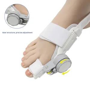 Corrector <span class=keywords><strong>de</strong></span> Juanetes <span class=keywords><strong>de</strong></span> Dedo Gordo del Pie <span class=keywords><strong>de</strong></span> Material PU Nuevo, Separador <span class=keywords><strong>de</strong></span> Dedos Ortopédico para Hombres y Mujeres, Uso Nocturno, Corrector Ajustable con Perilla - Product Image 5