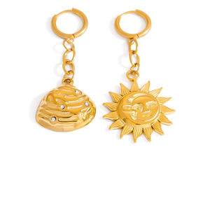 Hebillas de Acero Inoxidable para Bikini, Diseño de Corazón y Concha, Accesorios de Joyería DIY para Mujer, Estilo Resort Oceánico, Oro 18K y Titanio - Product Image 5