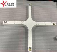 Luces LED Modulares de Conexión Rápida en Cruz - Iluminación Lineal de Perfil de Aluminio Personalizado para Uso en Oficinas, CRI 90, 5 Años de Garantía