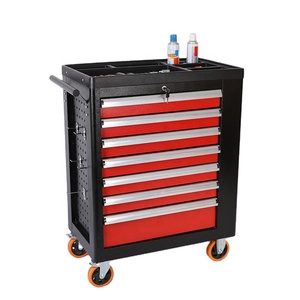 warehouse storage tools cabinet with wheel and handle multifunction cabinet with 7drawers tool cabinet cart with tools sets