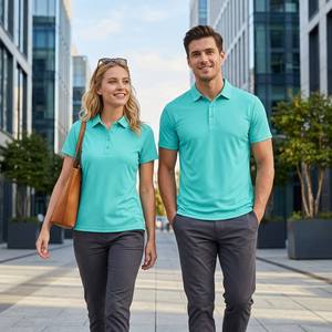 <span class=keywords><strong>เสื้อ</strong></span>โปโลแขนสั้นผ้าโพลีเอสเตอร์ 100% 125GSM ปักโลโก้ได้ตามต้องการ แห้งเร็ว ผ้าปิเก้ คอปก สำหรับผู้ชายและผู้หญิง ขายส่งจำนวนมาก รับผลิตแบบ OEM ไม่มีลาย - Product Image 2