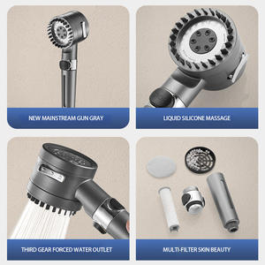 2025 vente chaude pommeau de douche haute pression ABS avec <span class=keywords><strong>filtre</strong></span> en coton PP <span class=keywords><strong>filtre</strong></span> de <span class=keywords><strong>beauté</strong></span> Massage pour <span class=keywords><strong>application</strong></span> de toilette - Product Image 4