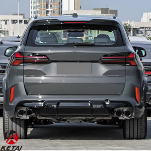 Kit de Carrocería Estilo F95 LCI X5M para <span class=keywords><strong>BMW</strong></span> X5 G05 LCI, Parachoques Delantero, Parachoques Trasero, Rejilla, Faldones Laterales, Tubo de Escape, Precio de Fábrica - Product Image 5