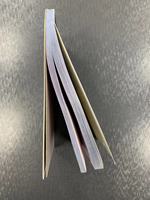 Carnet de commandes, 12 lignes, autocopiant en trois parties, 10.6x18cm, 50 ensembles, numéros continus, ligne de perforation de trous de poinçonnage