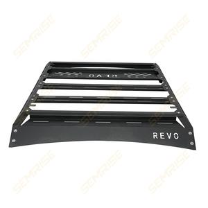 SEMRISE Barre de toit en acier allié robuste <span class=keywords><strong>pour</strong></span> Toyota Hilux Revo 4x4, ajustement universel, noir, capacité de 100 kg - Product Image 4