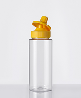 Botol Saus Plastik PET 8 oz & 12 oz dengan Katup Silikon Flip Top, Wadah Selai Food Grade, Cocok untuk Sablon, Tutup Lengkap