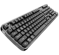 Clavier ergonomique PC de dernière génération avec touches en cristal à double injection, rétroéclairage RVB, trois modes de connexion, rechargeable