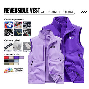 <span class=keywords><strong>Gilet</strong></span> <span class=keywords><strong>en</strong></span> <span class=keywords><strong>laine</strong></span> épais pour <span class=keywords><strong>homme</strong></span>, sans manches, double face, personnalisé avec logo OEM, pour le travail <span class=keywords><strong>en</strong></span> extérieur <span class=keywords><strong>en</strong></span> hiver, idéal pour les campagnes publicitaires d'équipe - Product Image 2