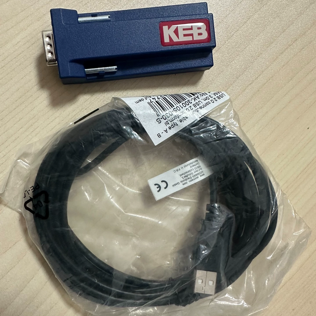 Brand New Original KEB 00.58.060-0040 USB SERIAL ADAPTOR CABLE MK II in Stock 1 Year Warranty Germany