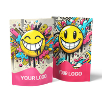 Bolsa de plástico personalizada, bolsa de pie, 3,5g, embalaje de Mylar, cierre de cremallera, a prueba de niños, diseño gratuito, embalaje MOQ Loq