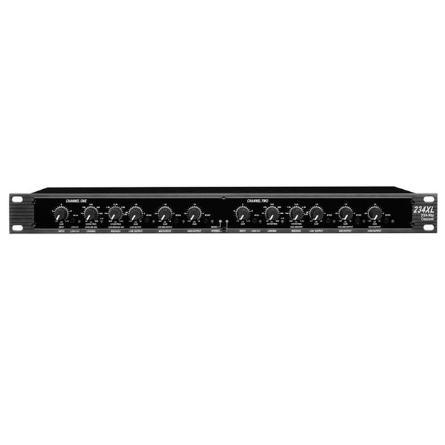 Professional 234XL Metal Surround Sound 4-Way Crossover Audio Equalizer with XLR Connectors