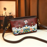 Sac à main vintage 3D gaufré pour femme, sac bandoulière rétro avec visage de dame, sac messager, pochette de téléphone de créateur