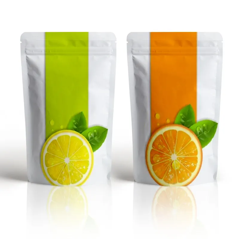 package organic matcha green tea powder pouch / aluminum foil food powder /coffee bag Custom printed stand up zip lock bag