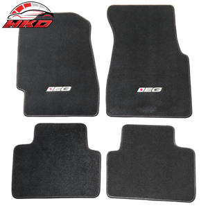 พรมปูพื้นรถยนต์ฮอนด้า ซีวิค ปี 92-95 รุ่น EG พร้อมโลโก้ แบบ OE  สำหรับด้านหน้าและด้านหลัง  วัสดุกำมะหยี่ 4 ชิ้น - Product Image 1