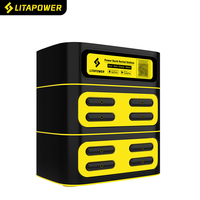 Banco de energía para teléfono celular Kiosk Apilable 4 8 Slot Estación de carga rápida para teléfono Máquina de código QR (Exculdes Power Banks)