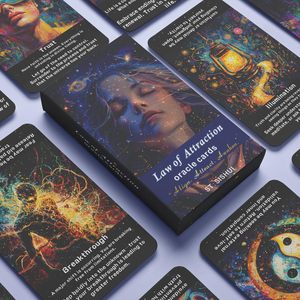 Cartes Oracle Loi d'Attraction 78 Cartes Jeu de Tarot pour l'Alignement Énergétique, la Croissance de l'Âme, la Guidance Spirituelle & Vente en Gros OEM - Product Image 4
