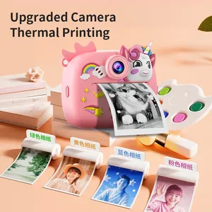 Appareil <span class=keywords><strong>photo</strong></span> instantané coloré pour enfants, mignon et bleu, avec capteur CMOS, carte SD, papier <span class=keywords><strong>photo</strong></span>, cadeau pour garçon ou fille - Product Image 3