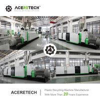 Nouvelle machine extrudeuse monovis entièrement automatique ASE pour plastiques ABS/PS, flocons d'ingénierie PE/PP, et granulateur à anneaux pour bouteilles PET et eau