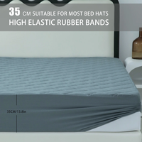 Protège-matelas matelassé OEKO-TEX 100 % imperméable et respirant, doux et silencieux, pour hôtels