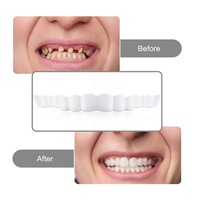 Kit de Prothèses Dentaires Temporaires Décoratives de Deuxième Génération pour Blanchiment du Sourire, Exclusivité Transfrontalière, Simulation Multi-Usages pour l'Hygiène Buccale