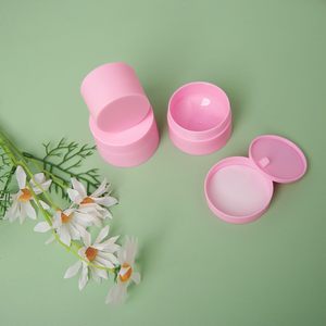 กระปุกครีมพลาสติก PP เคลือบสีขาว5/10/กรัม15/30/50/100กรัม150กรัมขวดใส่ครีมหน้าใสสีชมพูสีขาว - Product Image 3