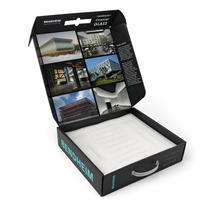 Caja de Cartón Corrugado Impresa Personalizada con Inserto de Espuma, Interior a Todo Color, Asa de Transporte, Caja de Muestra, Venta al Por Mayor, OEM