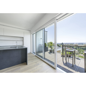 WANJIA Fabricant de portes coulissantes en plastique pour villa <span class=keywords><strong>Porte</strong></span> de cuisine en <span class=keywords><strong>PVC</strong></span> à double vitrage <span class=keywords><strong>Porte</strong></span> coulissante à cloison - Product Image 3