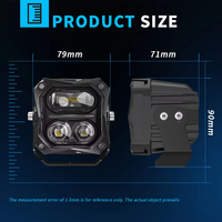 Projecteur de travail LED DXZ haute luminosité 50W 3 pouces, blanc ambre, spot DRL, pour mise à niveau et remplacement, modèle 3C01 pour tout-terrain