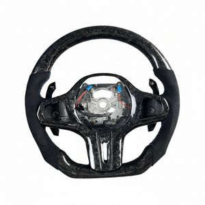 Volante de Fibra de Carbono para <span class=keywords><strong>BMW</strong></span> X6 G06 X7 G07 G16 Serie 8 G87 M2 M1 M2 Lci F80 M3 G80 E46 E93 E92 E9x M4 F82 G82 - Product Image 1