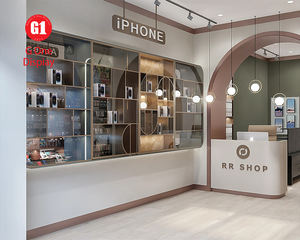 Mostrador de Exhibición para Tienda de Accesorios para Teléfonos Móviles Personalizado, Diseño Interior Moderno para Tienda de Teléfonos Móviles - Product Image 2