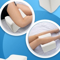Dropshipping jambe oreiller OEM sommeil orthopédique de genou de mousse de mémoire oreiller avec sangle