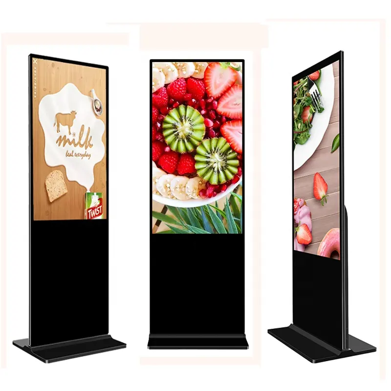 55 ''43'' OLED Double Side Tầng Thường Vụ Trong Suốt Kiosk Quảng Cáo Kỹ Thuật Số Biển