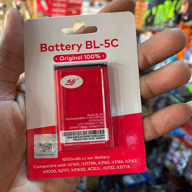 Factory Wholesale Price High Quality Cell Phone Battery for Nokia BL-5C BL5C Bl-5c Rechargeable Original Battery