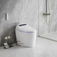 WC intelligent monobloc moderne à chasse automatique, à économie d'énergie, de qualité supérieure, directement de l'usine, pour salle de bain domestique