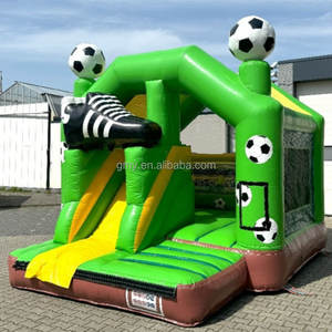 GMY Inflatables <span class=keywords><strong>Location</strong></span> de matériel de fête Château gonflable vert avec toboggan combiné Jeux gonflables pour événements - Product Image 3