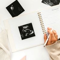 Journal de grossesse personnalisé en tissu de lin, reliure à spirale cachée, carnet de souvenirs pour bébé, livre pour bébé pour les souvenirs