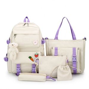 <span class=keywords><strong>Mochila</strong></span> Escolar <span class=keywords><strong>de</strong></span> 5 Piezas, Tendencia <span class=keywords><strong>de</strong></span> Moda 2026, Adecuada para Adolescentes - Product Image 2