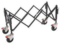 Chariot de transport de cercueil en acier inoxydable de style américain XIEEH en aluminium pour église