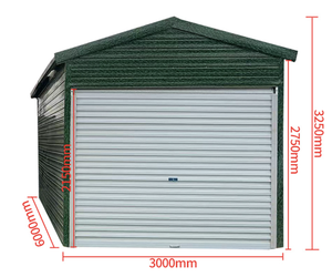 Maison conteneur modulaire temporaire <span class=keywords><strong>en</strong></span> bois, garage préfabriqué mobile <span class=keywords><strong>en</strong></span> kit avec porte enroulable à commande manuelle, ateliers extérieurs - Product Image 3