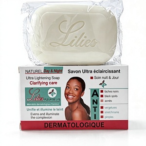 Jabón Aclarante Lilies Día y Noche, Anti-Manchas Oscuras, Acné, Estrías, para Rostro y Cuerpo, Jabón Dermatológico Aclarante - Product Image 1