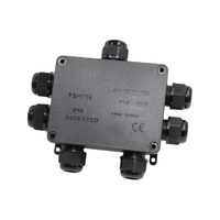 Boîte de jonction pour connecteur de câble étanche extérieur 3 4 5 6 7 voies FSH716 Boîtier étanche Boxfang IP68 avec connecteur de presse-étoupe