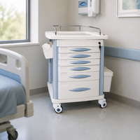Chariot à médicaments durable RF-E26 avec tiroirs verrouillables pour une distribution sécurisée des médicaments