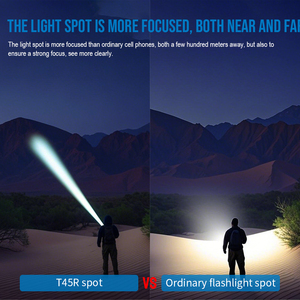 ไฟฉาย LED แบตเตอรี่ LEP อลูมิเนียมอัลลอยด์ ชาร์จผ่าน USB-C ระยะส่องสว่าง 1000 เมตรขึ้นไป กันน้ำระดับ IP68 สำหรับการใช้งานทางยุทธวิธี - Product Image 3