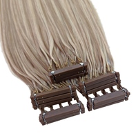 Extensions de cheveux 6D 100% cheveux humains avec boucle, extensions de cheveux Remy système 6D pour salon de coiffure en gros
