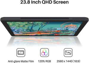 HUION-tableta gráfica <span class=keywords><strong>kamvas</strong></span> <span class=keywords><strong>24</strong></span> 2,5 k QHD 120% srgb, monitor de dibujo, lápiz capacitivo - Product Image 4